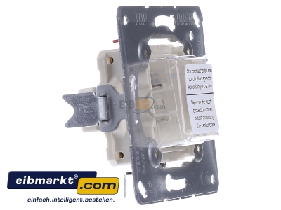 View on the left Jung 505 TU Series switch flush mounted
