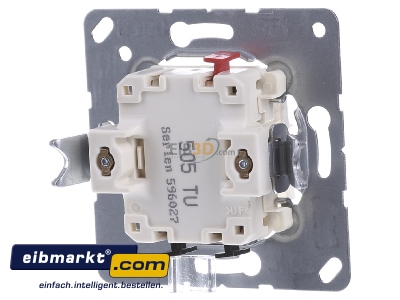 Back view Jung 505 TU Series switch flush mounted
