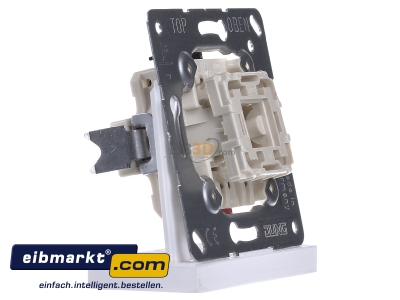 View on the left Jung 502 U 2-pole switch flush mounted
