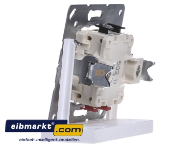 View on the right Jung 502 U 2-pole switch flush mounted
