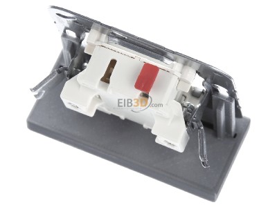 Top rear view Jung 505 U Series switch flush mounted 
