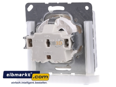 Back view Jung SL 520 KI WW Socket outlet protective contact white - 
