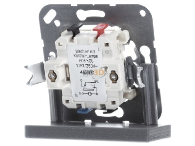 Back view Jung 506 KOU 3-way switch (alternating switch) 
