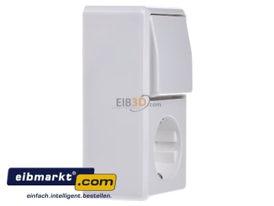 View on the left Jung 676 A WW Combination switch/wall socket outlet
