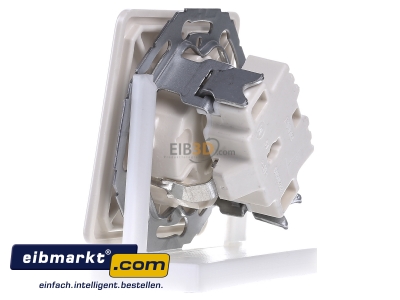 Ansicht rechts Jung 520-45 SCHUKO-Steckdose ws 16A 250V 45Grad 