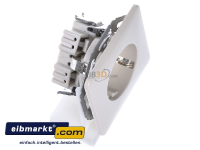 Ansicht oben links Jung 520-45 SCHUKO-Steckdose ws 16A 250V 45Grad 