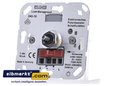 Frontansicht Jung 240-10 Elek.Potentiometer fr EVGs/Trafos 