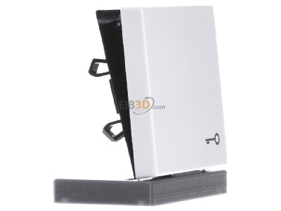 View on the left Jung A 590 T WW Cover plate for switch/push button white 
