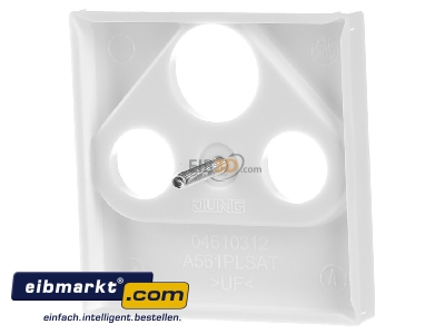 Ansicht hinten Jung A 561 PLSAT WW Abdeckung aws f�r SAT-TV-Dose 