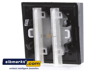 Ansicht hinten Jung A 595 AL Wippe alu f�r Serienschalter 