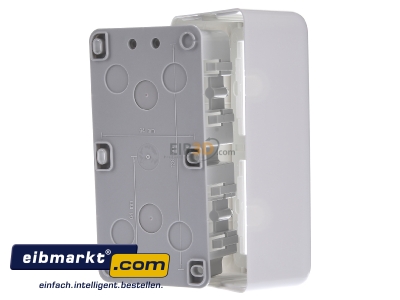 Back view Jung CD 582 A WW Surface mounted housing 2-gang white
