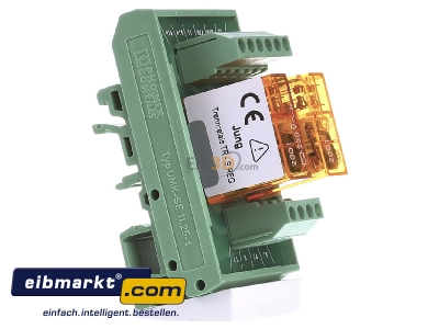 View on the left Jung TR-S REG Isolator relay venetian blind 4A 
