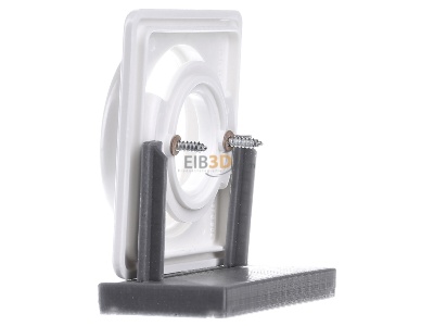 View on the right Jung CD 537 WW Cover plate for switch white 
