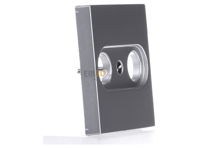 View on the left Jung A 561 PLTV AL Plate coaxial antenna socket outlet 
