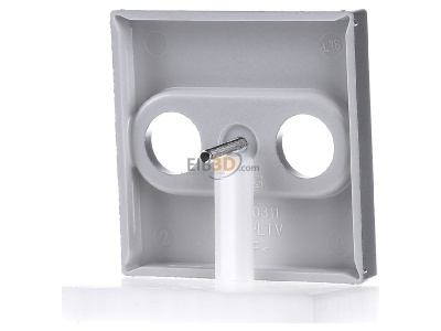 Back view Jung A 561 PLTV AL Plate coaxial antenna socket outlet 
