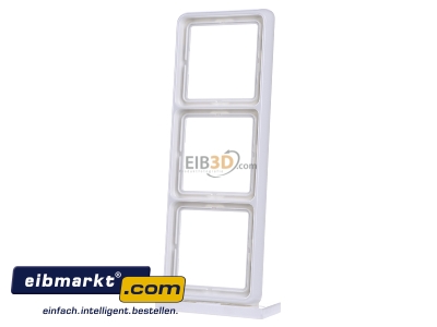 Front view Jung CD 583 WW Frame 3-gang white - 
