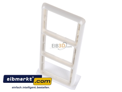View up front Jung CD 583 W Frame 3-gang cream white - 
