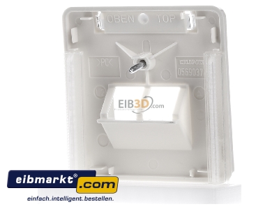 Ansicht hinten Jung 569-2 NAUA Abdeckung Schriftfeld ws f�r IAE/UAE-Dose 