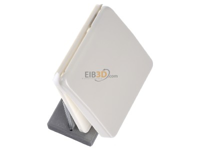 Ansicht oben links Jung CD 590 BFKL Klappdeckel ws mit R�ckstellfeder 