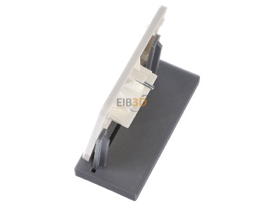 Ansicht oben rechts Jung 569-1 NAUA Abdeckung Schriftfeld ws f�r IAE/UAE-Dose 