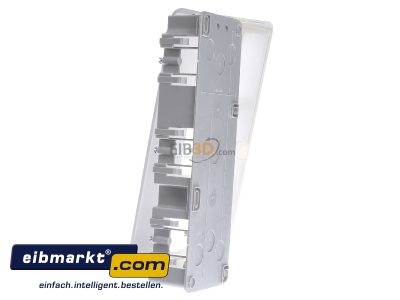 View on the right Jung CD 583 A WW Surface mounted housing 3-gang white
