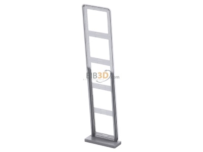 Top rear view Jung CD 585 LG Frame 5-gang grey 
