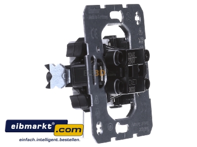 View on the left Berker 3032 2-pole switch flush mounted
