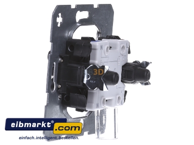 View on the right Berker 3032 2-pole switch flush mounted
