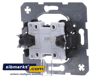 Back view Berker 3032 2-pole switch flush mounted
