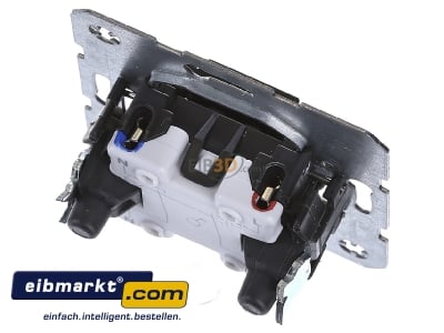 Top rear view Berker 3032 2-pole switch flush mounted
