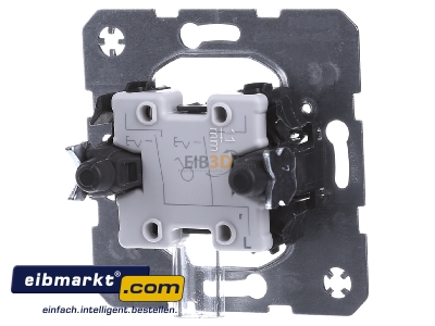 Back view Berker 3035 Series switch flush mounted
