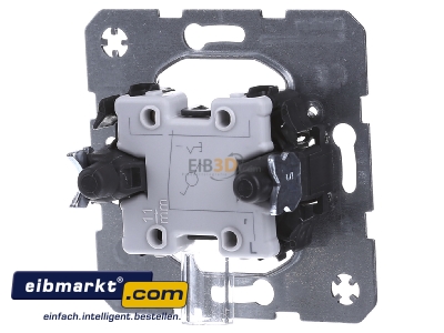 Back view Berker 3036 Two-way switch flush mounted
