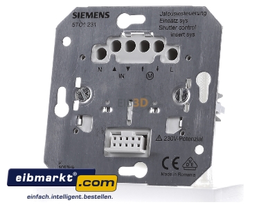 Front view Siemens Indus.Sector 5TC1231 Roller shutter control flush mounted - 
