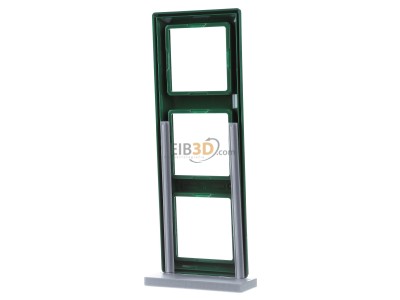 Ansicht hinten Jung AS 583 BF GN Rahmen 3-fach gn waage/senkrecht 