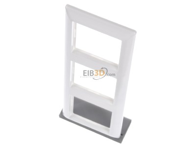 View up front Jung AS 583 WW Frame 3x, horizontal/vertical, alpine white, 
