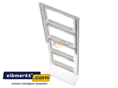 Top rear view Jung AS 584 Frame 4-gang cream white 
