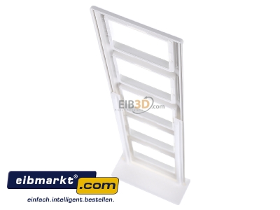 Top rear view Jung AS 585 WW Frame 5-gang white
