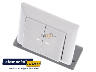 Ansicht oben vorne Jung AS590-5KO5WW Abdeckung Lichtleiter aws f�r Taster AS 590-5 KO5 WW