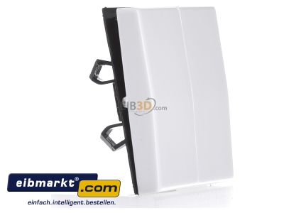 View on the left Jung AS 591-5 BF WW Cover plate for switch/push button white 
