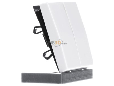 View on the left Jung AS 591-5 WW Cover plate for switch/push button white 
