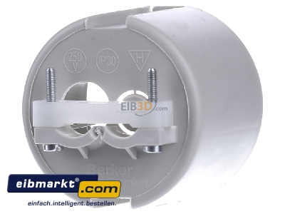 Back view Berker 91883 Hollow wall mounted box D=49mm
