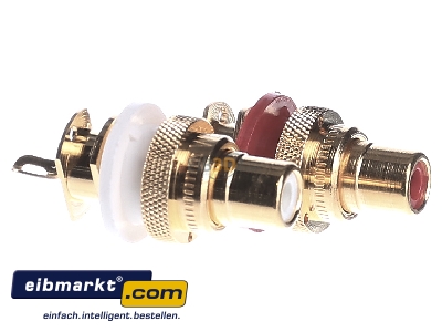 Ansicht links Jung CIB 63 HighEnd Cinch-Buchsen go Paar 