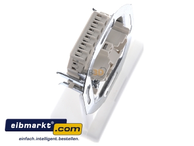 View top left Berker 4538 RJ45 8(8) Data outlet Cat.3 white
