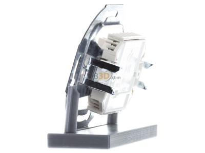 View on the right Berker 4539 RJ45 8(8) Data outlet Cat.3 white 
