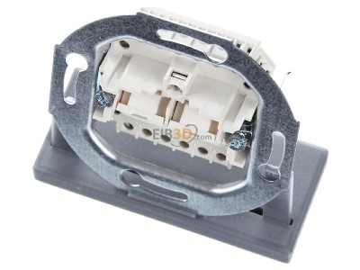 View up front Berker 4539 RJ45 8(8) Data outlet Cat.3 white 
