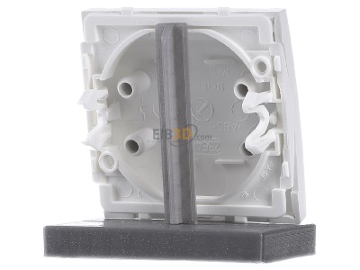 Back view Berker 16261909 Cover plate for switch/push button white 
