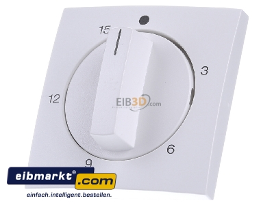 Front view Berker 16321909 Cover plate for time switch white
