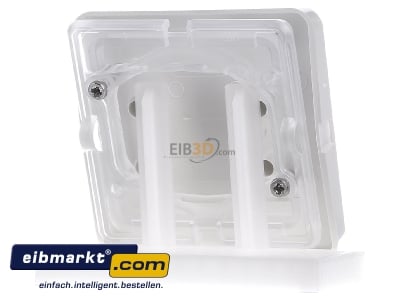 Back view Berker 155009 Cover plate for switch/push button white
