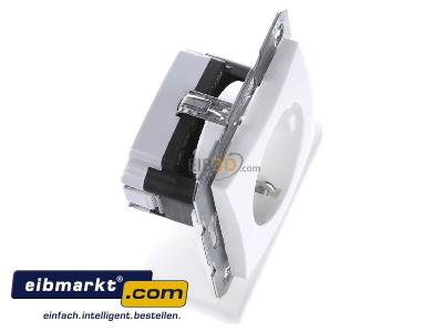 View top left Berker 47231909 Socket outlet protective contact white 
