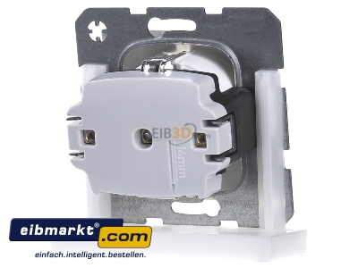 Back view Berker 47431909 Socket outlet protective contact white - 
